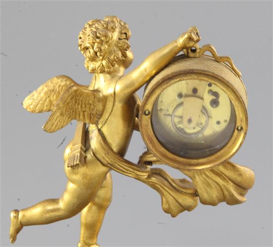 An early 19th century ormolu mantel timepiece, height 21cm